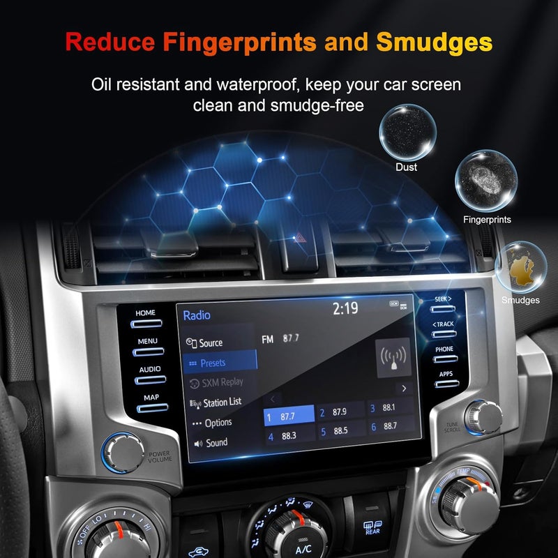 BSTW Screen Protector for 2020-2024 Toyota 4Runner 8-in Accessories - 9H Anti-Scratch Tempered Glass Protective Film - Image 3